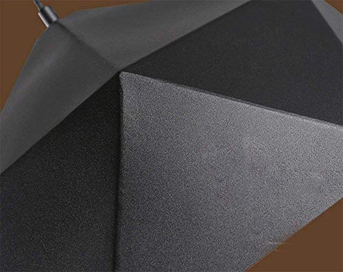 Lámpara de techo colgante industrial geométrica en hierro negro 460x275mm para salón 4