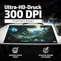 Tilt Gaming Mauspad 1000x500 mm - 4 mm rutschfeste Schreibtischunterlage Groß - Speed-Oberfläche & HD-Druck - Maschinenwaschbar Mousepad XXL für Gaming und Büro - Tree of Civilization Desk Mat – Ansicht 3