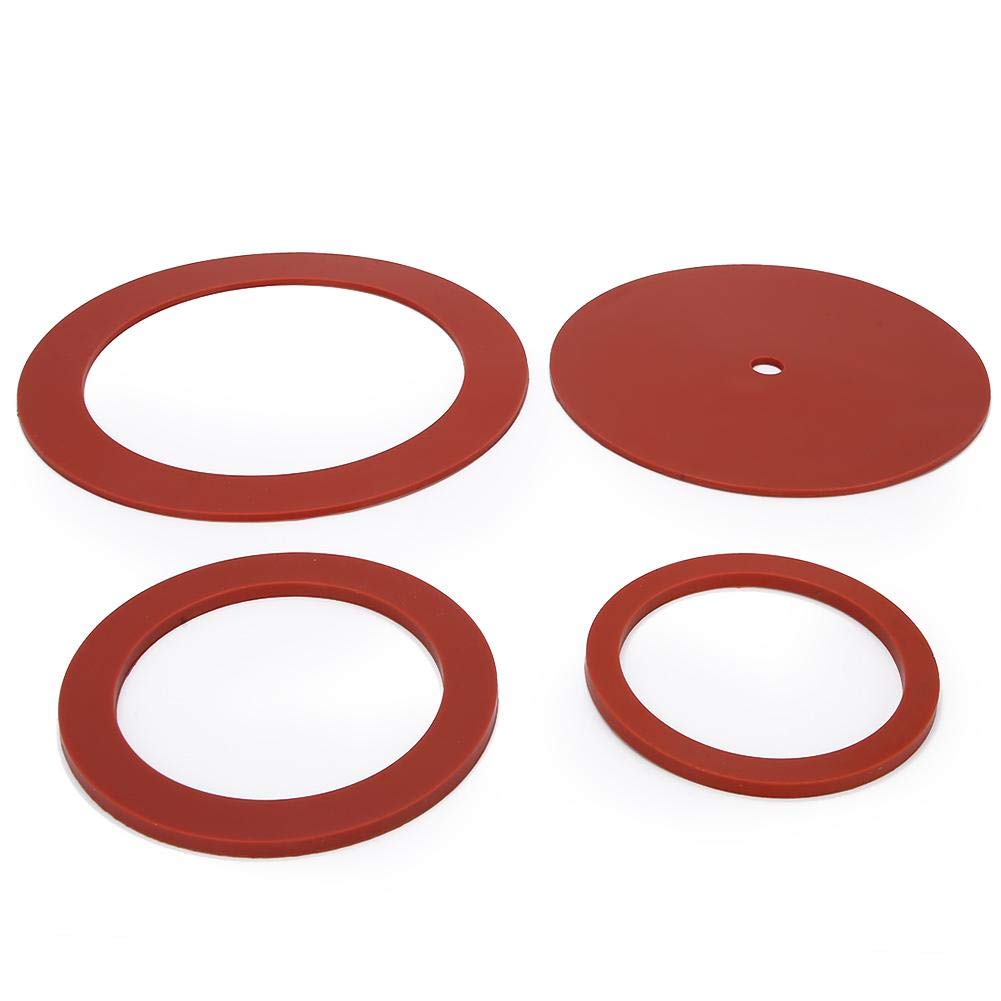 4Pcs Jewelry Rubber Gasket, Rubber Casting Machine Gasket Professional Jewelry Making Tools Casting Machine Accessory Sealing Gasket for Jeweler Shop Jewelry Repairer