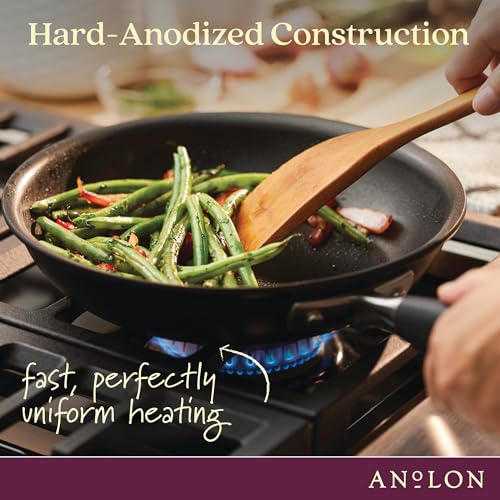 Anolon Advanced Home Hard Anodized Nonstick Frying Pan, 14.5 Inch – Large Skillet with Helper Handle, 14 Inch Nonstick Frying Pan, Durable Cookware - Onyx by Anolon - Image 7