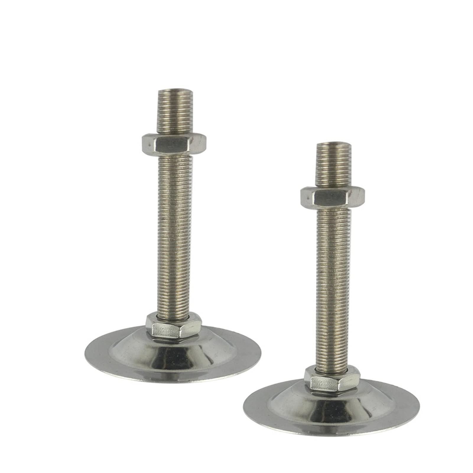 Regulowane podnóżki 2 szt. M12-M20x(100-150) mm Podstawa 95mm do stojaków na rury meblowe(M18x100mm)