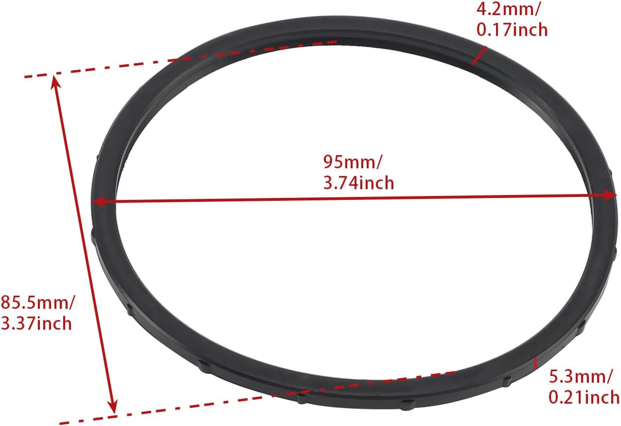 Areyourshop 5Pcs Fuel Pump Tank O-Ring Gasket 5JW244860000 19B244860000 for Yamaha YZF-R1 SP RN12 2006 / YZF-R6 RJ05 2003-2005 / MT-01 RP12 2005-2006 / XT 660 R 2005-2008