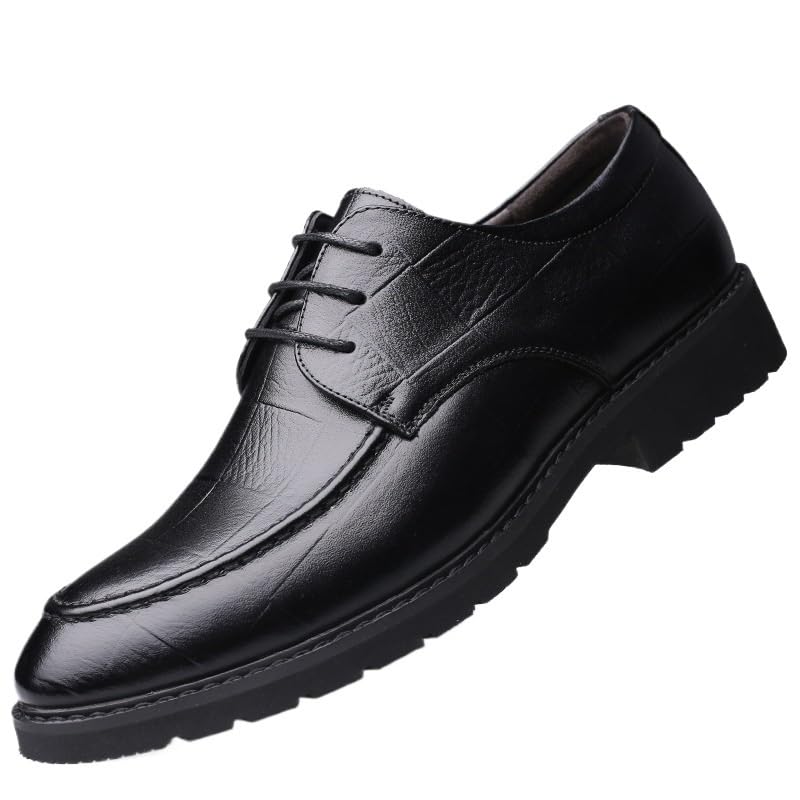 Classic Lace-up Formal Oxford Shoe Men's Patent Leather Tuxedo Dress Shoes Mens Comfort Orthopedic Dress Shoes Anti-Slip Low Top Non Slip Prom Formal Shoes