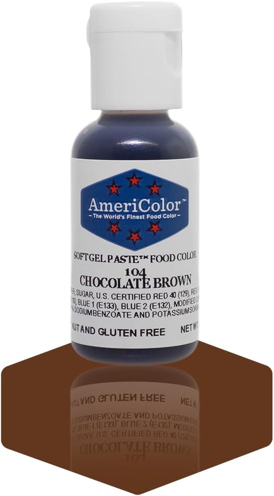 Americolor Soft Gel Paste Food Coloring, Chocolate Brown Net WT. .75oz