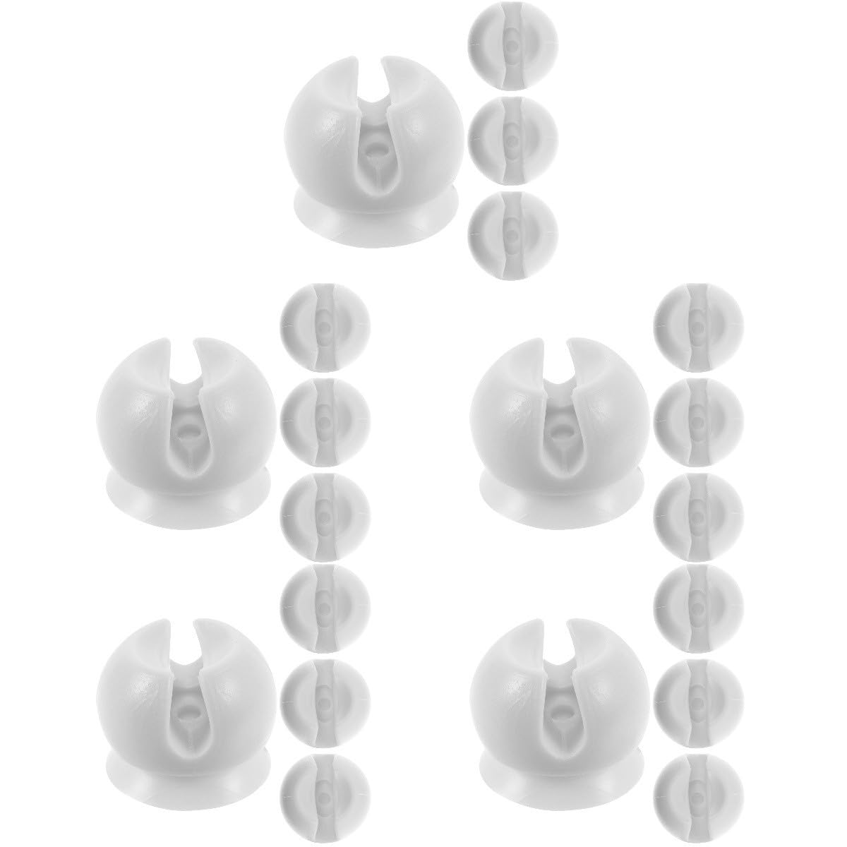 MAGICLULU 20 Piezas Soporte de Cepillo de de succión Soporte para Cargador de Cepillo de Soporte para Cepillo de almacenaje baño Almacenamiento baño el plastico