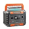 Portable Power Station 300W(600W Peak),288Wh Solar Generator(Solar Panel Not Included) for Home Outages with Pure Sine Wave AC Outlet,Wireless Charge for Outdoors Camping Travel