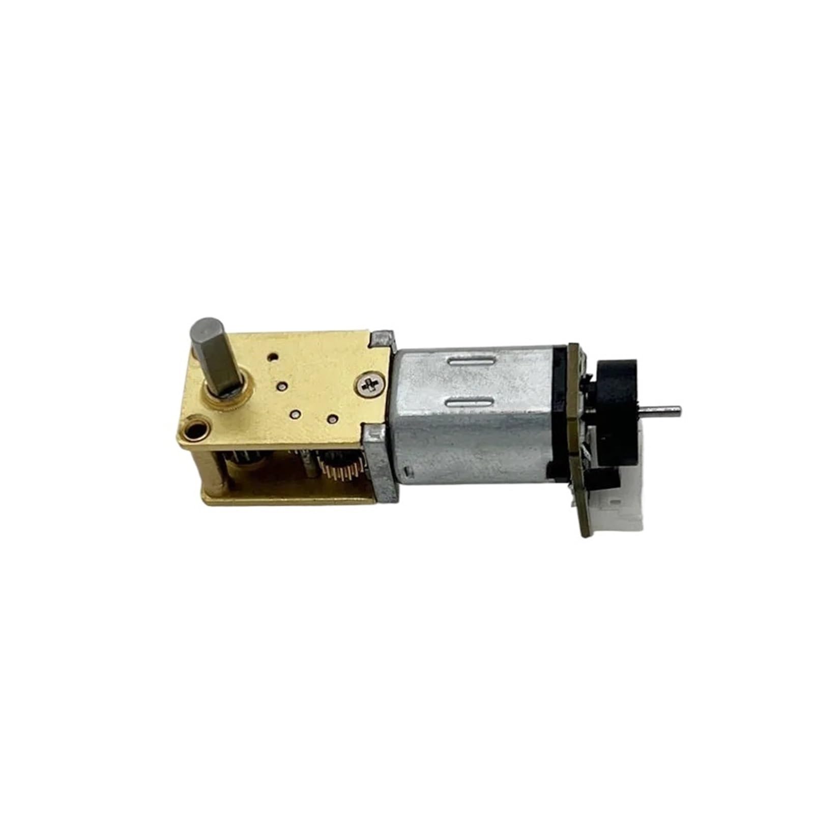 POWTAXBJGD Dual/Single Shaft N20 Gear Moror Reducer Low Speed 4~380RPM Engine Robot DC Metal Motors with Encoder(34 to136rpm D Shaft)