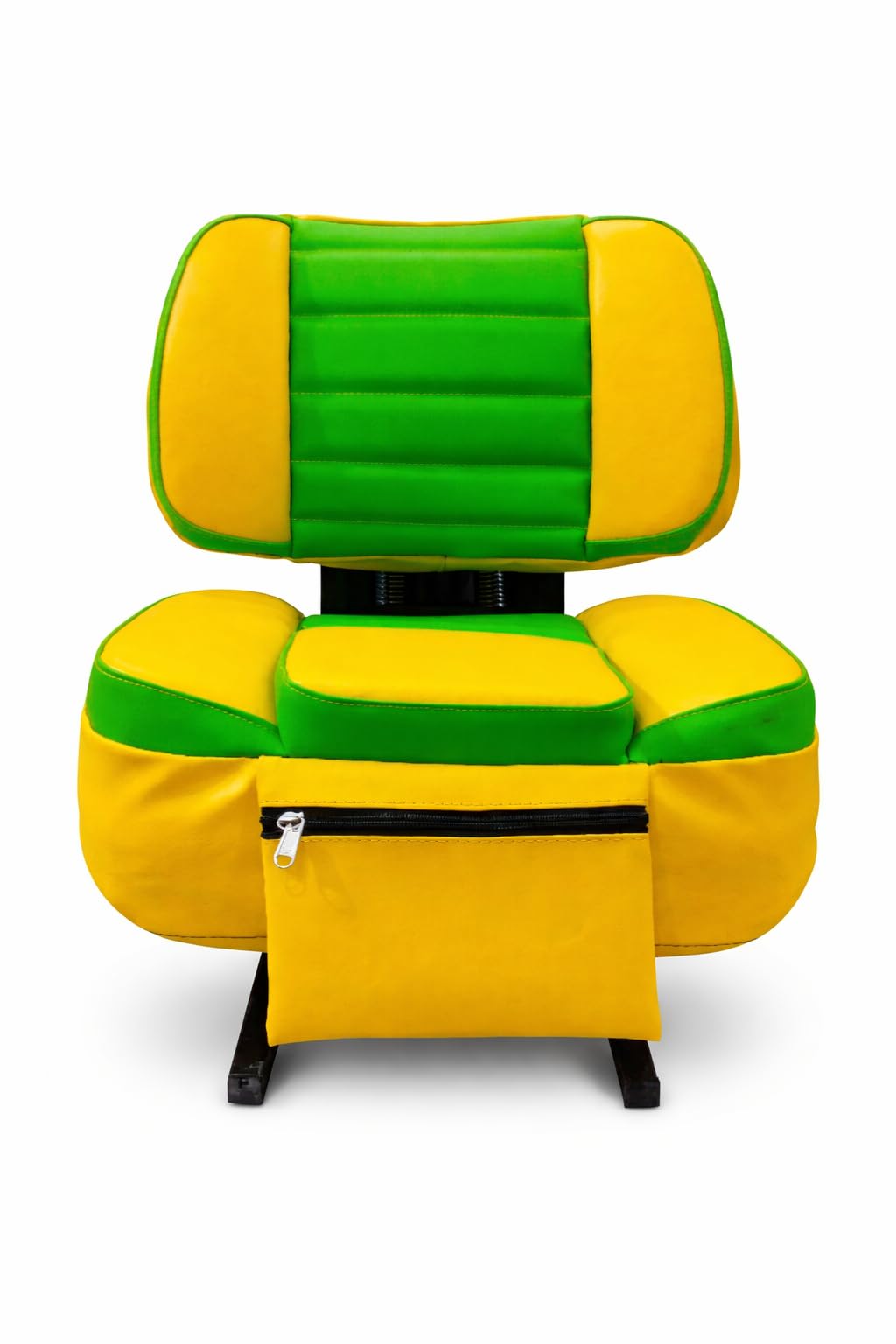 Premium Tractor Seat Cover, Green and Yellow, Waterproof | Comfortable Padding, Zippered Storage Pocket, Easy Fit, Durable Material, Fits Most Tractors-image-22