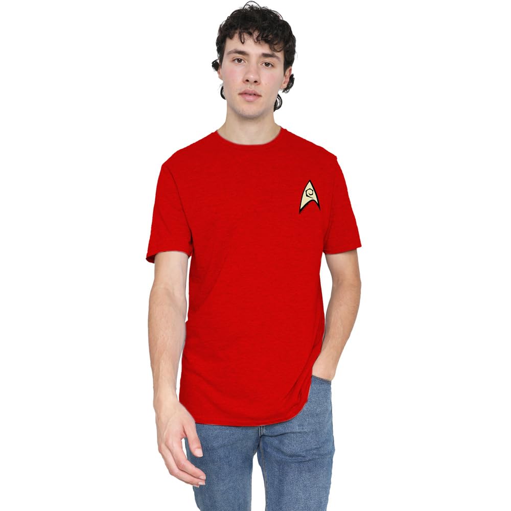 Star Trek Red Engineering Uniform T-Shirt XL Cotton