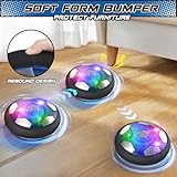 Hover Football Toys for Boys Gifts, Rechargeable Air Floating Soccer Ball with LED Lights, Indoor Foam Bumper Ball Games for Christmas Xmas Birthday Presents for 3 4 5 6 7 8+ Year Old - Image 3