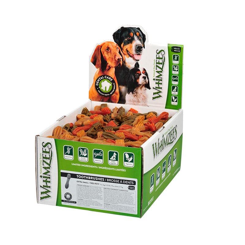 WHIMZEES Snack Dental Cepillo Mix 6,4 cm. Caja 350 und