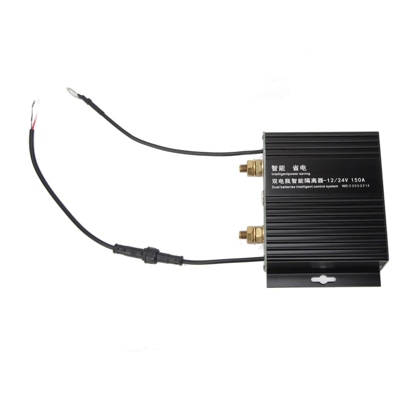 Cocoarm Aislador de BateríA Dual, Aislador de BateríA Inteligente de Metal 150 A 12 V 24 V LED relé Sensible Al Voltaje, Carga Bidireccional y Asistencia de Arranque para RV Barco Todoterreno Coche