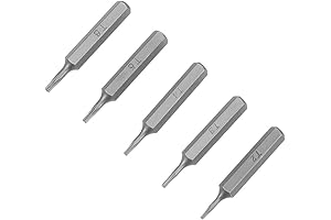 Uxcell 5pcs T3 Torx Screwdriver Bit Set