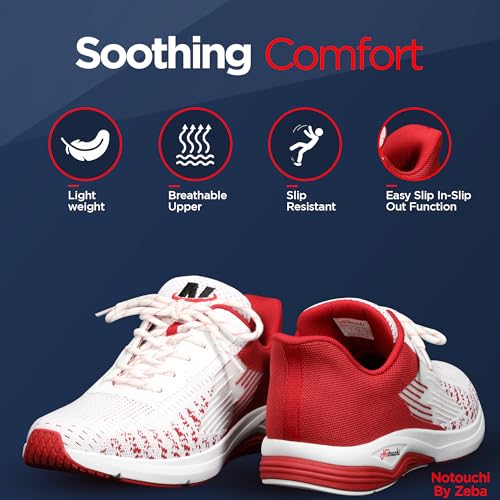 ZEBA Notouchi Hands Free Sneakers for Men – No Bend Slip On Sneakers Design, All-Day Comfort - Slip Resistance, and Breathable Materials – Ideal Men Walking Shoes for Travel & Casual Wear3