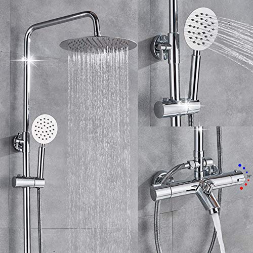 Mitigeur chaud-froid thermostatique de douche et robinets de baignoire chromés durables