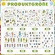 DPKOW 600+ Sticker Einschulung Streudeko 2025 Schulkind Aufkleber Einschulung Schuleinführung ABC Zahlen Schultüte Aufkleber Einhorn Schutzengel Meerjungfrau Sticker Dino Fußball Deko Schulkind