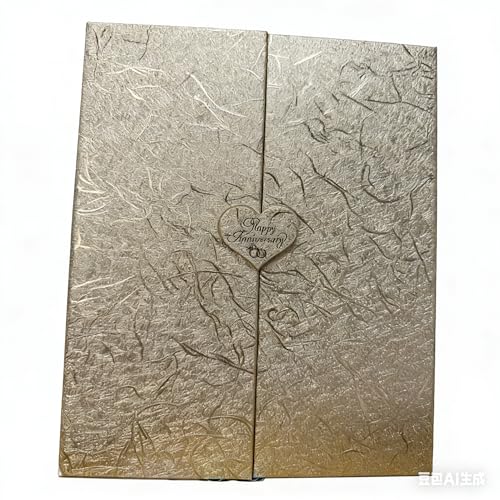 ACEGENIU Champagne Gold Anniversary Guest Book, Party Decor for Wedding Anniversary 18"x12"