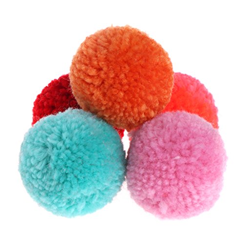 Koobysix - Set di 5 Palline di Peluche assortite