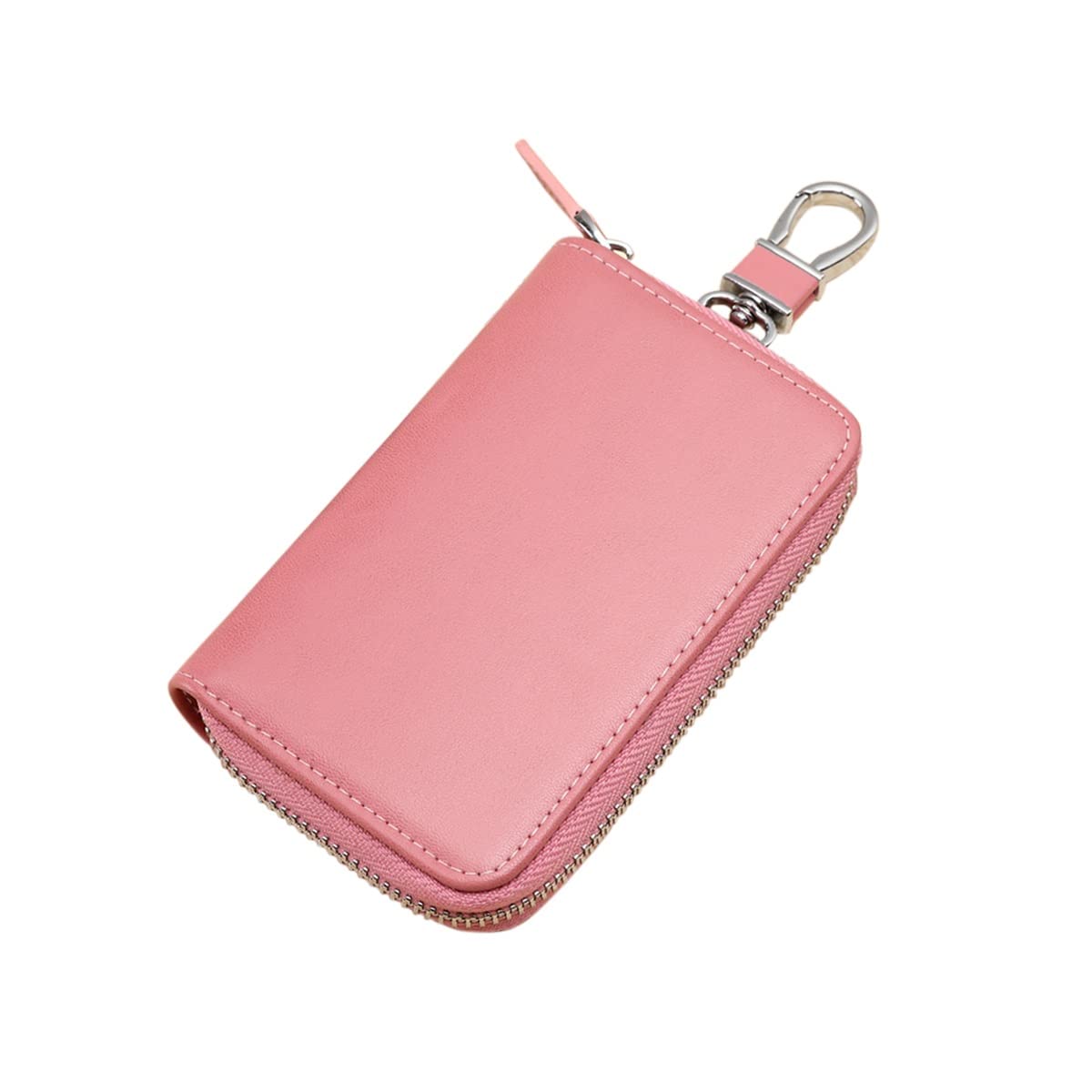 Skórzany samochód, pudełko na klucze， Skórzane etui na klucze z klamrą na kluczyki do samochodu dla mężczyzn 12,5 x 8 x 2,5 cm