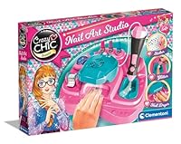 Clementoni Crazy Chic Superstar Nageldesign - Nagelstudio für Kinder ab 6 Jahren - Inkl. Nagellacke, Sticker, Glitzer & Nageltrockner 18730