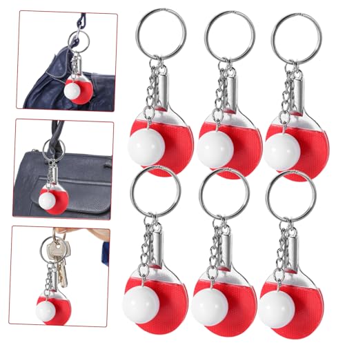 Pendentifs de clé forme de petite balle de ping-pong lot de 18 - 3