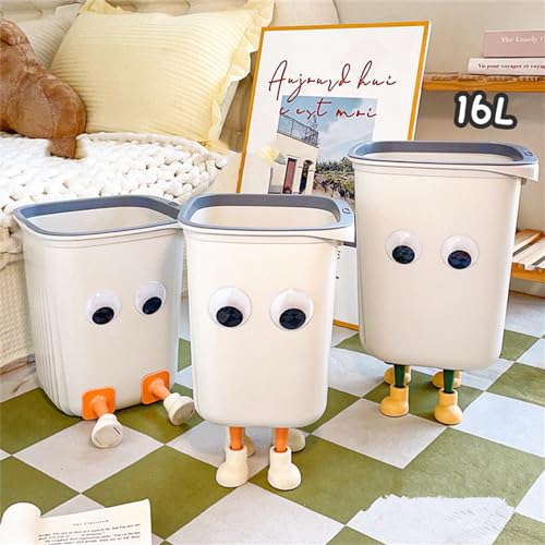 Caneca de basura chislim 16L cuadrada de plástico miniatura 2
