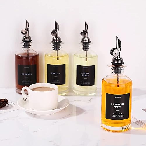 Miniatura 26 de Molimoli Botella dispensadora de aceite de oliva para cocina, dispensador de aceite con vertedor pesado, dispensador de botellas de vidrio