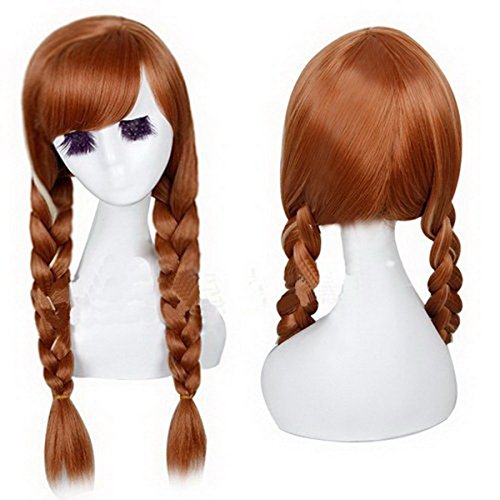Xcoser Pretty Party Anna Wig Hair Tails Hair Style for Cosplay Accessories