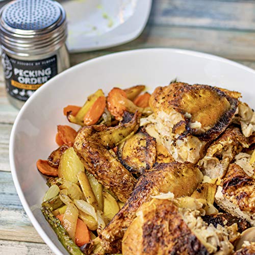 Casa M Spice Co Pecking Order Poultry Seasoning • Very Low Sodium • No Msg • Gluten Free • Keto-Friendly • Bbq Spices— 1 Cup Of Gourmet Dry Rub In A Printed Refill Bag #TOP6