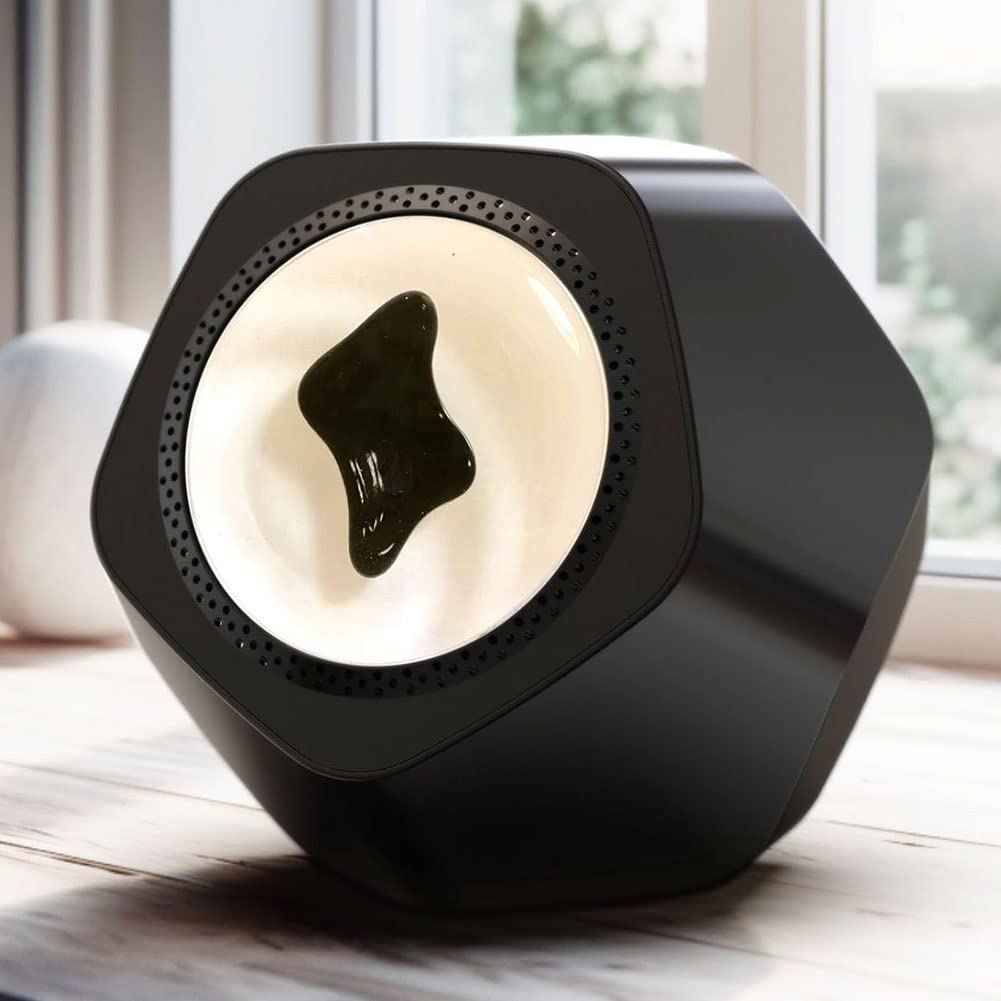 Przenośny głośnik do rytmu muzyki Bluetooth, głośnik Hi-Fi z 2-poziomowym przełączanym trybem płynu magnetycznego do dekoracji prezentu na przyjęcie w domu i biurze * 2 Szary (Black *1)