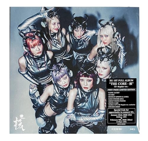 【外付け特典あり】 THE CORE - 核 (CD Regular ver. )(ブックレット・ロゴステッカー・ポスター・フォトカード・ステッカーシート封入) - XG (ソロトレーディングカード - T ver.- 1枚 (全7種より1種ランダム)付)