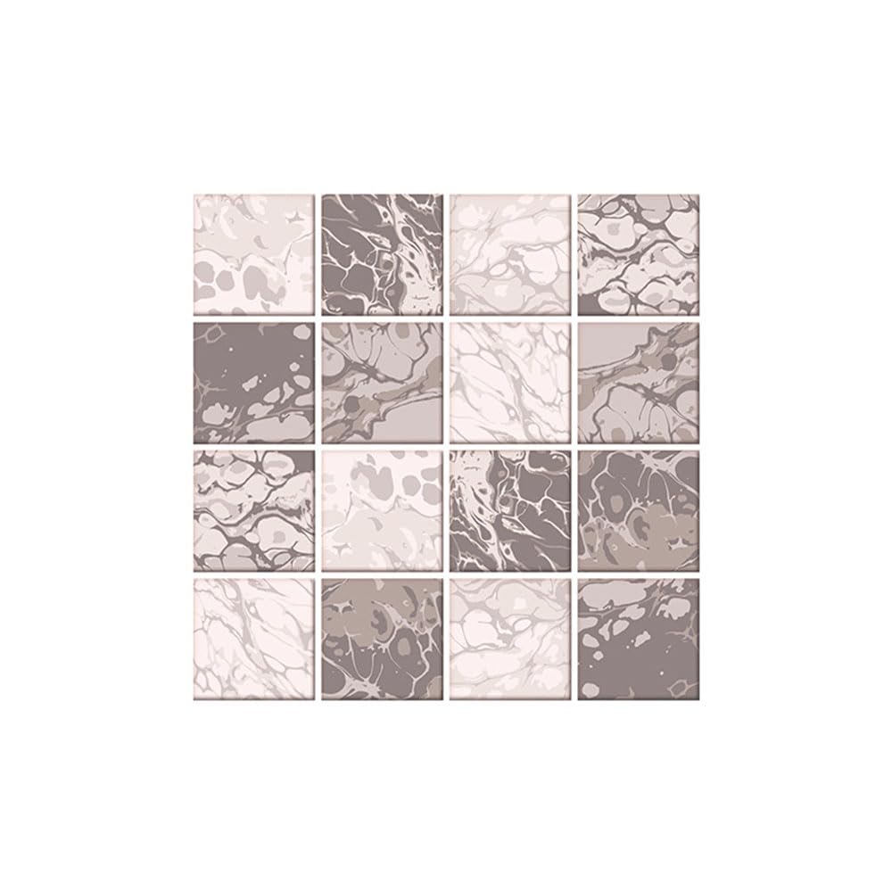LMYSXAOZ Tile Stickers Stick on Tiles, Self Adhesive Wall Tiles for Bathroom Kitchen, Oil Proof DIY Peel and Floor Abstract 20x20cm (24PCS,Marble)