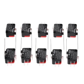 Microswitch, 10pcs V-153-1C25 Limit Switches Type Straight Hin Long SPDT Micro Switch