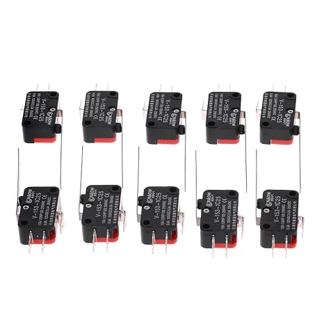 Microswitch, 10pcs V-153-1C25 Limit Switches Type Straight Hin Long SPDT Micro Switch
