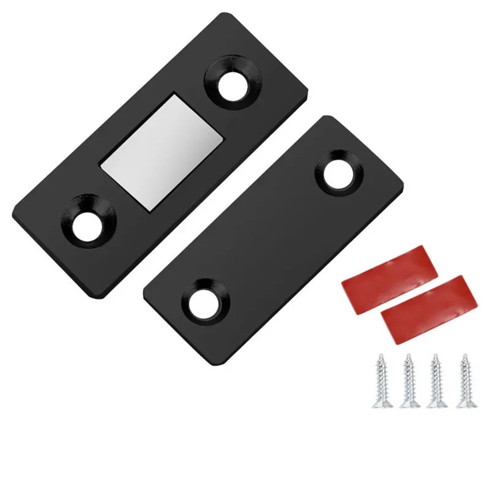 Ppqiru Black With Stickers 10Pcs Cabinet Catches Hidden Door Closer For Cupboards