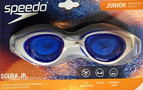 Speedo Scuba Jr. Junior Goggles bleues pour éviter les yeux rouges en piscine