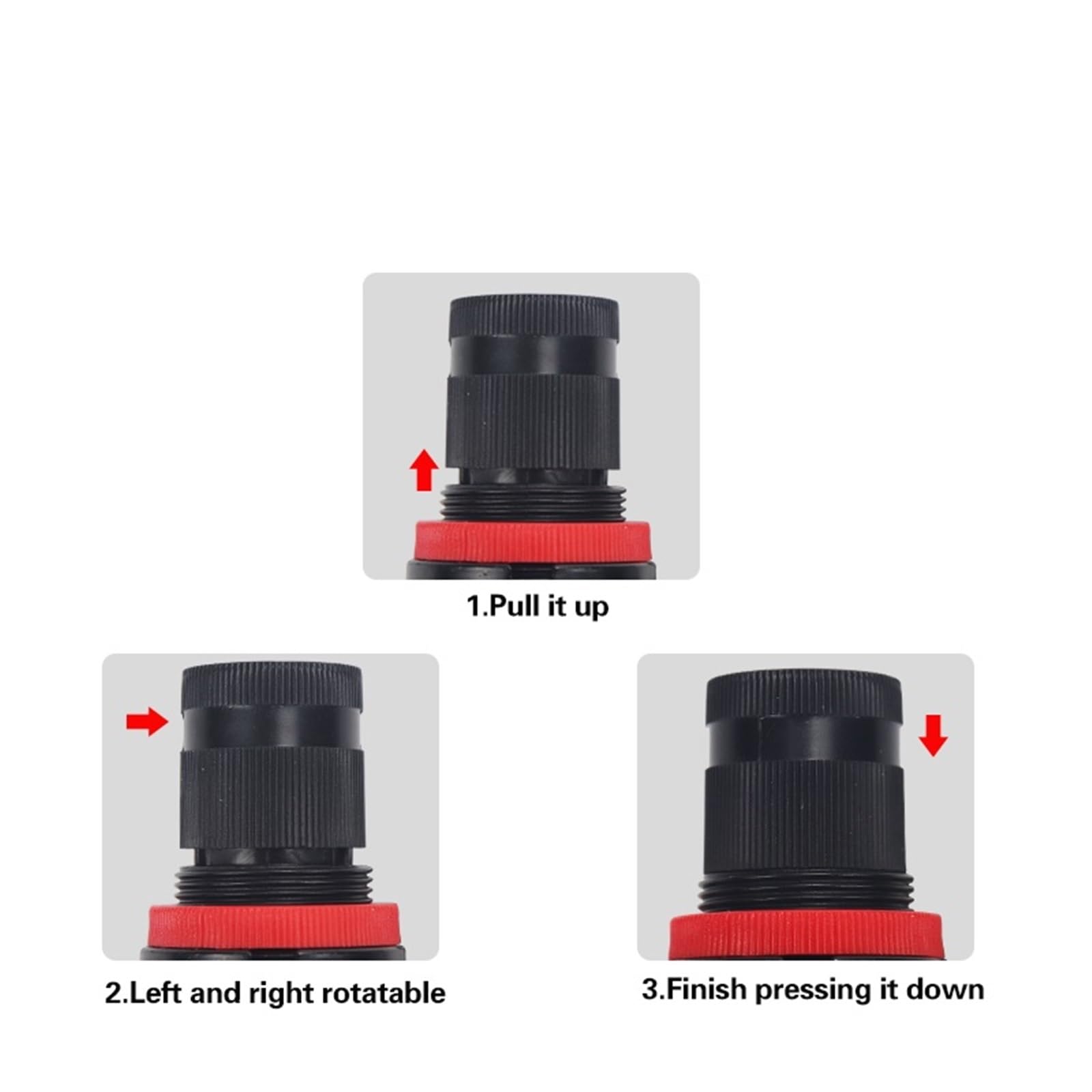 Części pneumatyczne regulator ciśnienia powietrza filtr separatora oleju/wody sprężarka Airbrush BC2000 BC3000 BC4000 1 szt. (Black BC3000 plastik)
