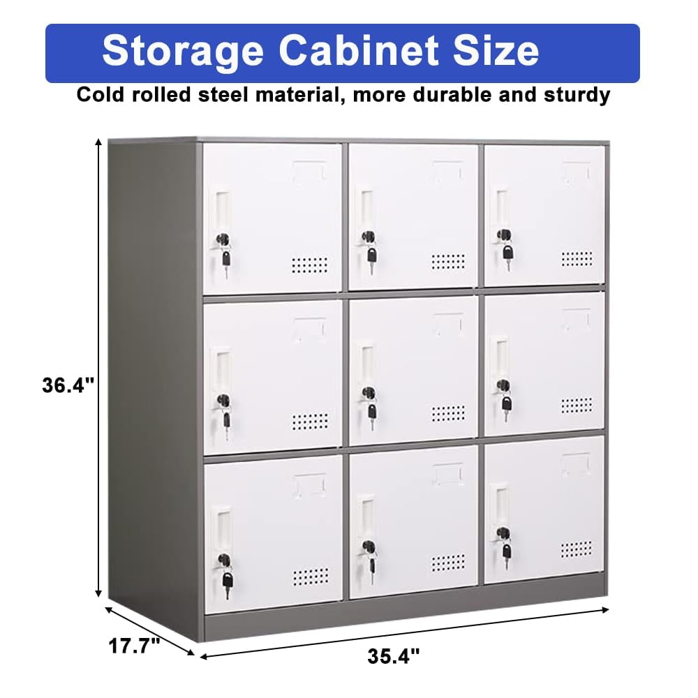 FURSTEL Locker Storage, Steel cabinets?Multi-Door Steel Locker, Small Locking Cabinet Storage Organizer, Office File Cabinet, Home Locker,LOCKERS