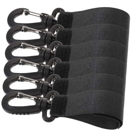 HAPINARY 6pcs Rotatable Stroller Hooks for Bags Durable Plastic Clips for Easy Hanging for Shopping Wheelchairs and Diaper Bags Convenient Stroller Accessories