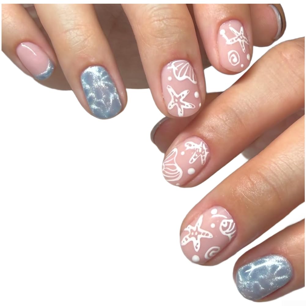 Uñas Postizas Concha Playa Vacaciones Uñas Postizas Concha