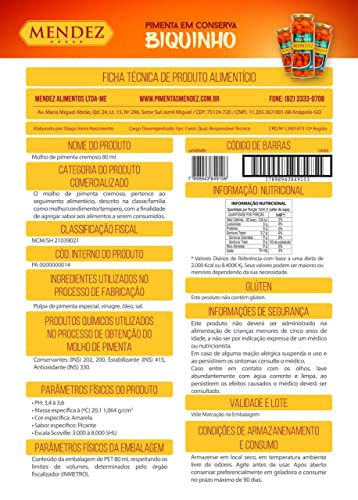Kit Pimenta Biquinho em Conserva Mendez 300g 02 Vidros