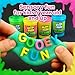 Playbees Glow in The Dark Slime – 6 Pack Neon Party Favors for Kids, Sensory Toy for Boys & Girls Ages 5+, Non-Toxic, Stretchy, Gooey Fun – Birthday, Halloween, Classroom & Treat Bags
