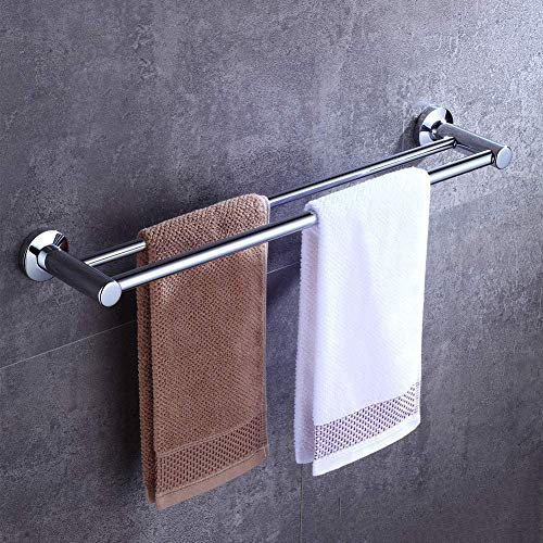 Image of SYNERGY - Premium - Stainless Steel 24 Inch Straight Towel Rod /Towel Rods for Bathroom /Towel Bars /Hangers /Stands /Towel Holders /Bathroom Accessories (Chrome Finish)