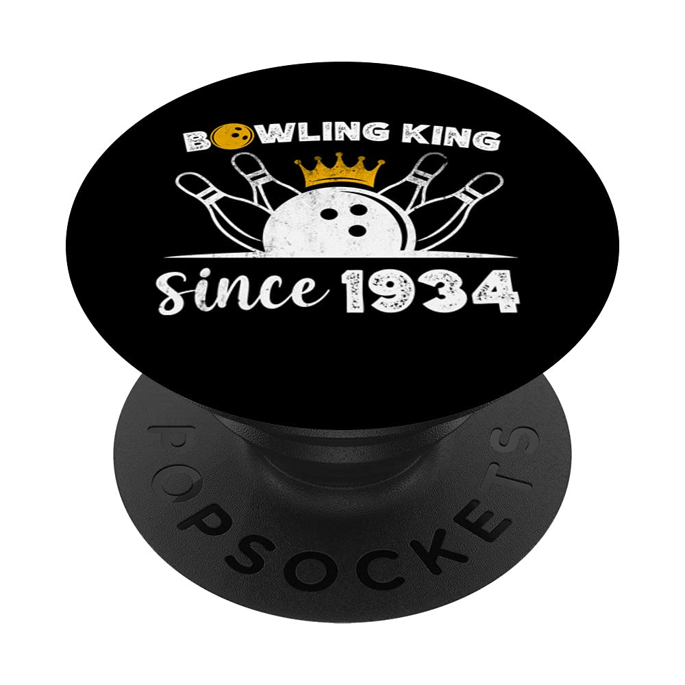 Bowling king Incredibowl since 1941 birthday PopSockets Swappable PopGrip
