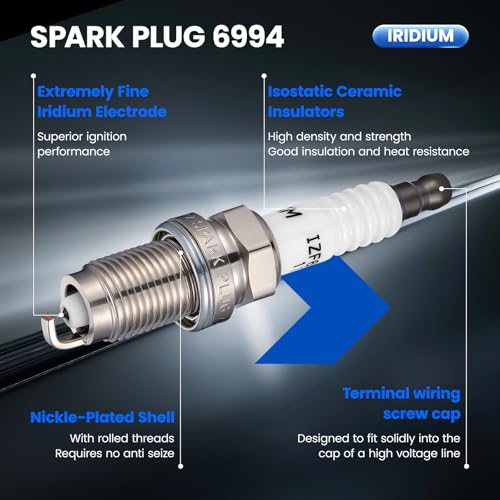 Image of Iridium Spark Plug 6994 6 Pack for Honda Accord