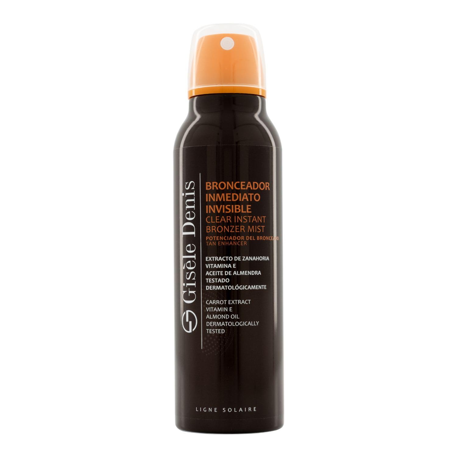 GISÈLE DENIS - Abbronzatura istantanea invisibile 200 ml, Spray abbronzante, Acceleratore di abbronzatura, Abbronzante solare con estratto di carota, Spray intensificante, Abbronzante corpo