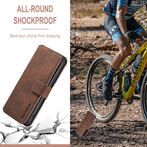 Coque Samsung A72 5G étui cuir rétro mat de qualité supérieure