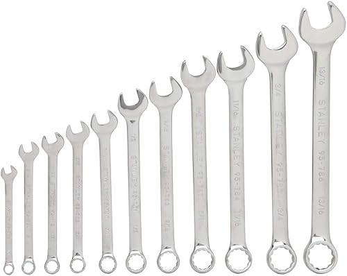Stanley 94-385W Juego de llaves combinadas SAE 11 unidades