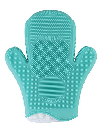 2 PC - BRUSH MATE CLEANING MAKEUP GLOVE MINT GREEN