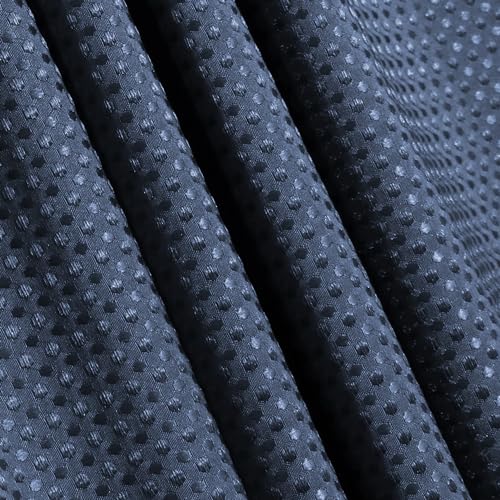 Clara Clark Navy Blue Shower Curtain - Hotel Quality Waffle Fabric Bath Curtain 72x72, Heavy Duty Waterproof Shower Curtains for Bathroom by Clara Clark - Used condition - Image 8